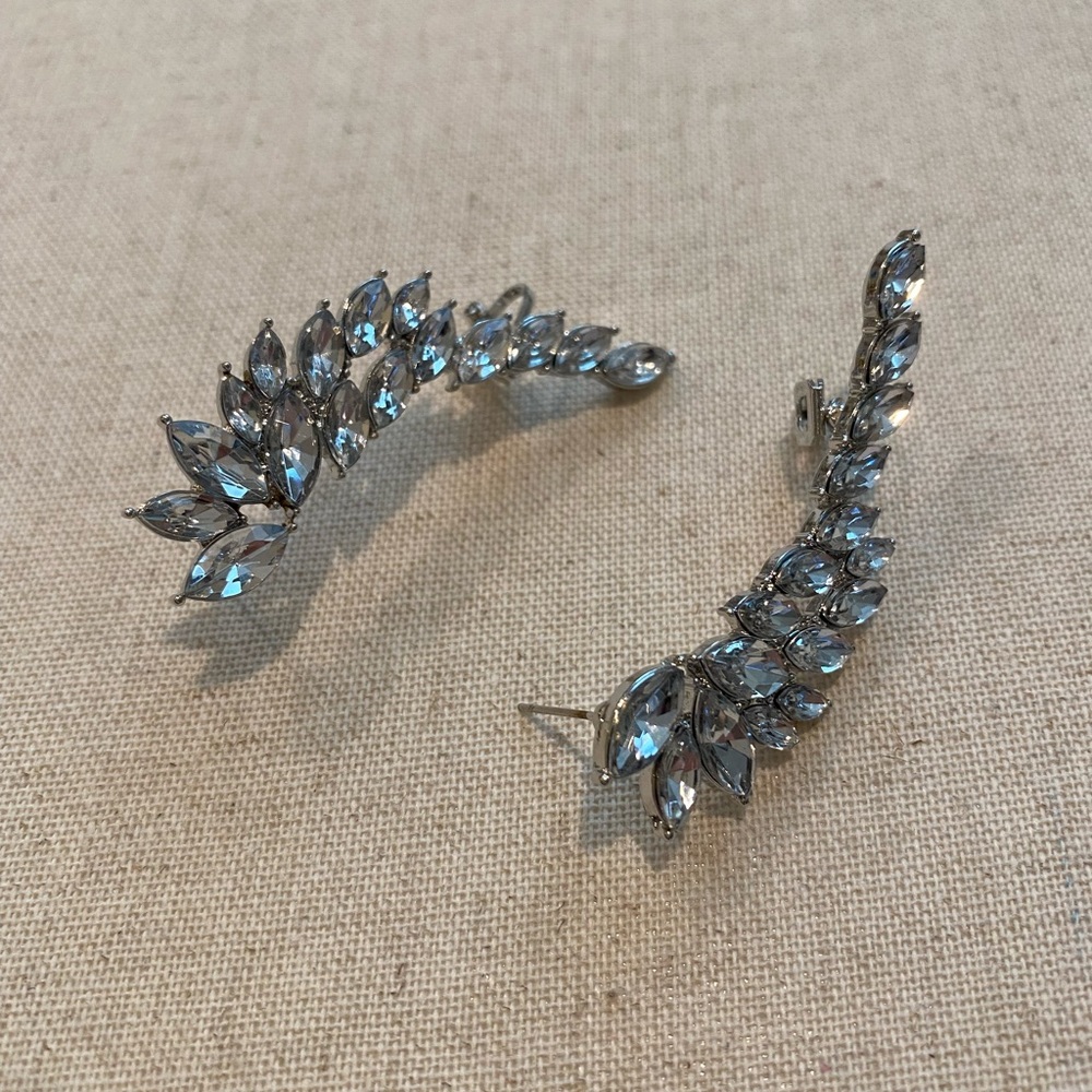 Statement Rhinestone Earring Crawler - image 3